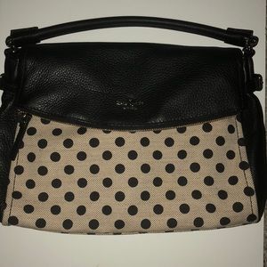 KATE SPADE CANVAS/LEATHER BAG